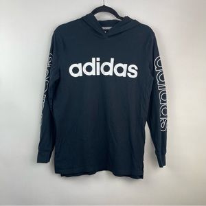Adidas Lightweight Long Sleeve Hoodie Size Large 14/16